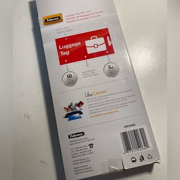 Luggage tag Laminating Pouches, 5 mil, 4.25" x 2.5", Gloss Clear, 50/Pack - Picture 3 of 8